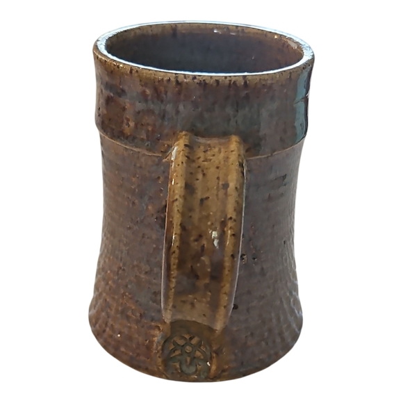 Studio Art Pottery Green Man Mug - Picture 3 of 8